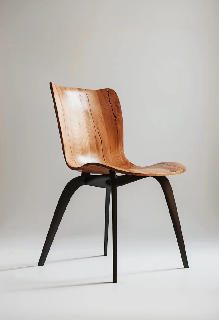 Curved Wood Dining Chair78:295