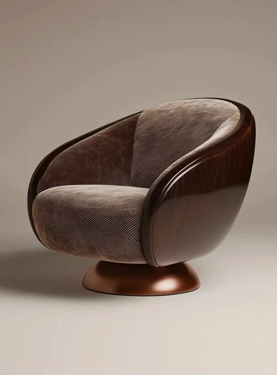 Modern Cocoon Armchair100:361